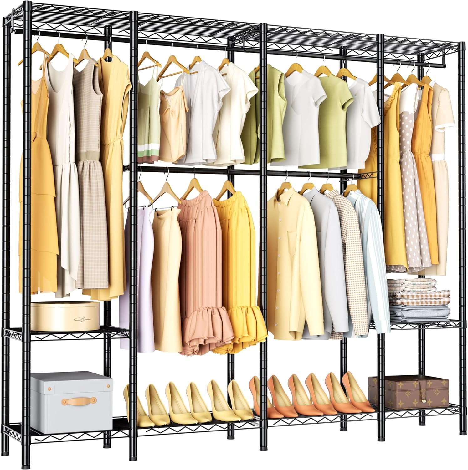 Extra Large Garment Rack Extra Large Garment Rack Heavy Duty Metal Clothes Rack for Hanging ...