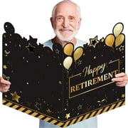 Extra Large Greeting Card Creative Shape Bright Color Jumbo Retirement Card Big Guest Book Party Decoration