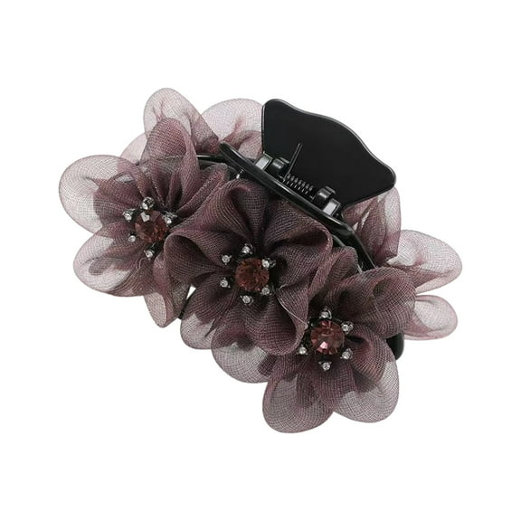 Extra-Large Hair Clamp, Back Head Hairpin, Round Disc Grip