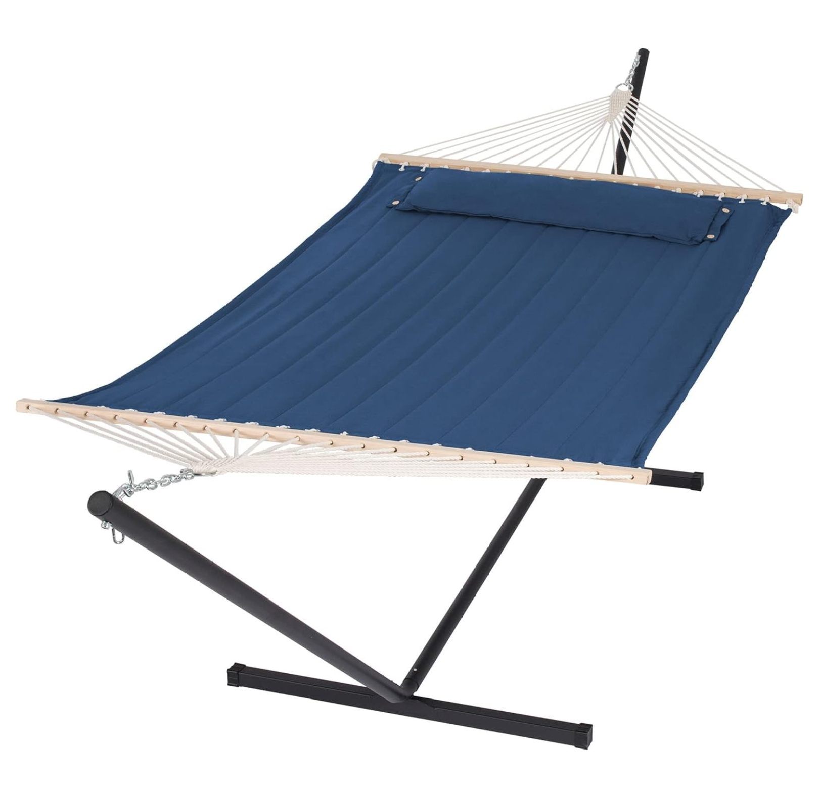 Extra Large Hammocks for Outside, Heavy Duty Hammocks with Stands Included, Navy