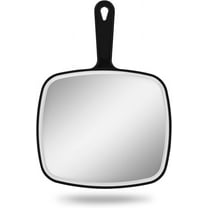Extra Large Hand Mirror Handheld 12.4”L x 9” W Mirror with Handle, Mirror for Barber Hairdressing