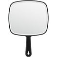 thumbnail image 1 of Extra Large Handheld Mirror，Hand Salon Mirror with Handle for Barbers, Hairdressing (Black，12.4" Lx 9" W), 1 of 7