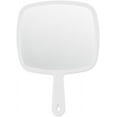 thumbnail image 1 of Extra Large Handheld Mirror，Hand Salon Mirror with Handle for Barbers, Hairdressing (White，12.4" Lx 9" W), 1 of 15