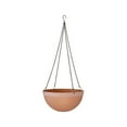thumbnail image 1 of Extra Large Hanging Flower Pot, Jumbo Hanging Planter Basket for Outdoor Garden, Big Plastic Planter for Vines and Succulents, Terracotta Color Patio Hanging Container with Drainage Tray, 1 of 6