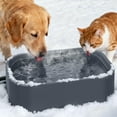 thumbnail image 1 of Extra Large Heated Pet Bowl with 5 Layers Design for Heating & Heat Preservation Provides Drinkable Water & Food in Winter Heated Water Bowl for Cat Rabbit Chicken Duck Squirrel, 194 fl oz, 1 of 6