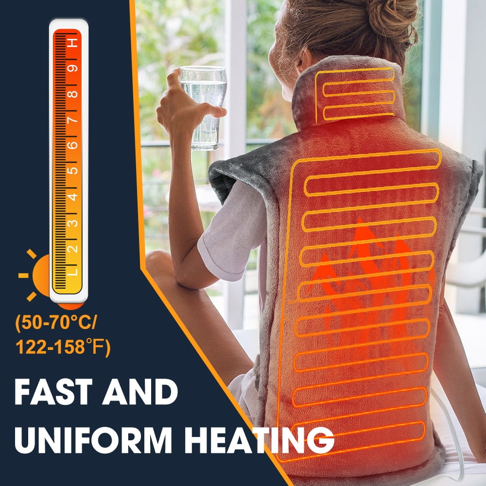 Extra Large Heating Pad for Back Pain and Cramps Relief , 40"x24