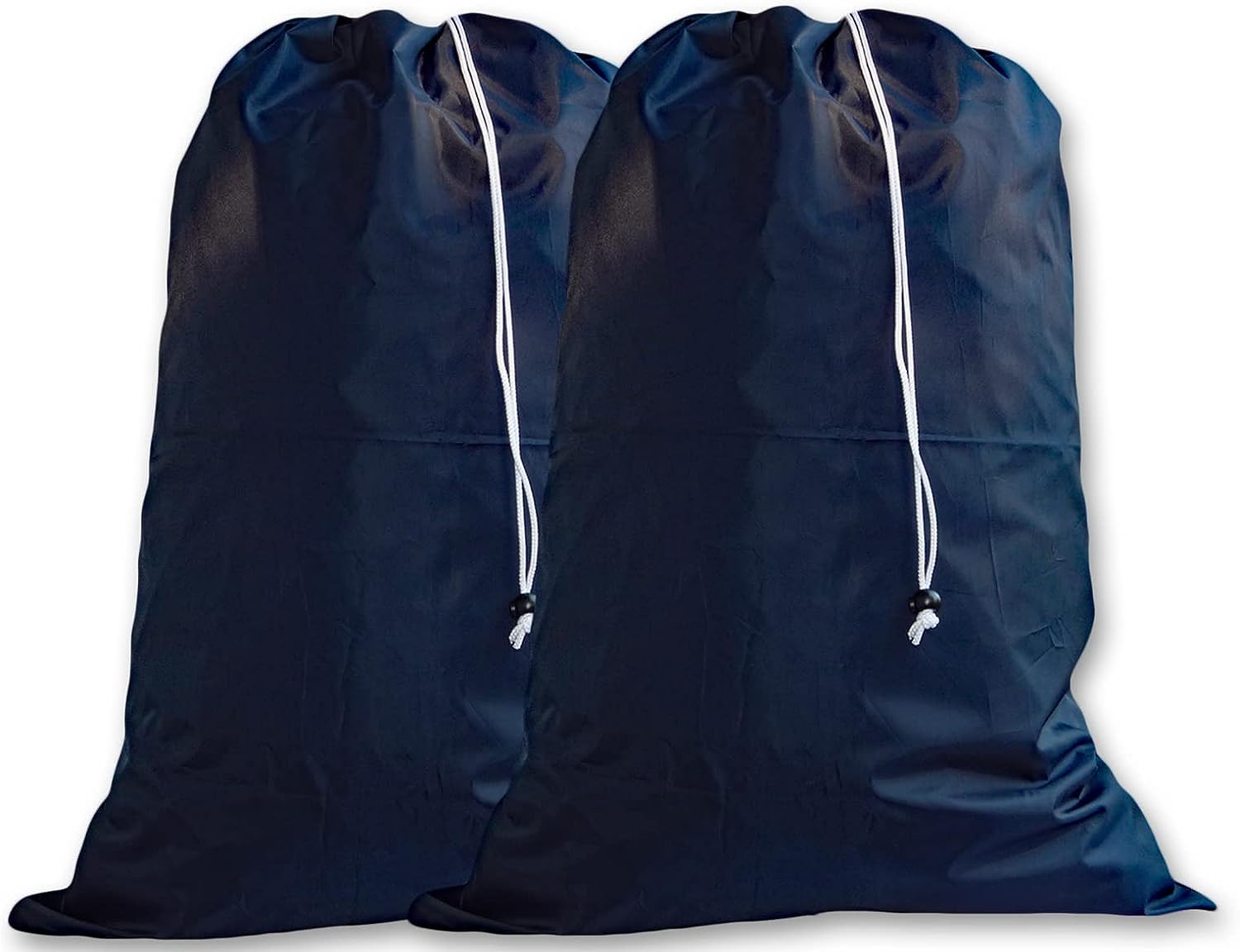 Extra Large Heavy Duty Laundry Bag, Navy Blue, (2 Pack)