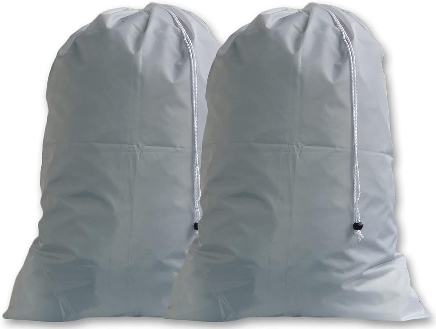 Extra Large Heavy Duty Laundry Bag, Silver(Grey), (2 Pack)
