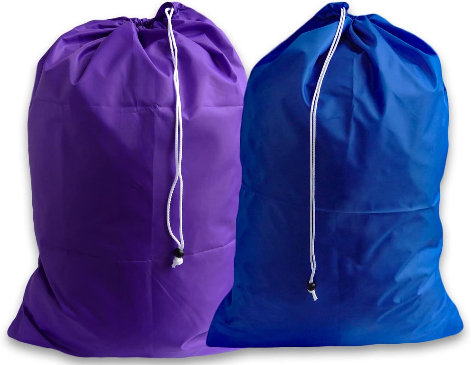 Extra Large Heavy Duty Laundry Bags, Purple And Royal Blue, (2 Pack