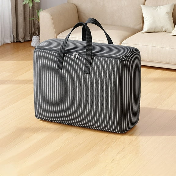 Extra Large Heavy Duty Storage Bags for Clothes - Reinforced Handles Moving Bags with Double Zipper | Collapsible Travel Organizer for Dorm, Camping Gear, Blankets