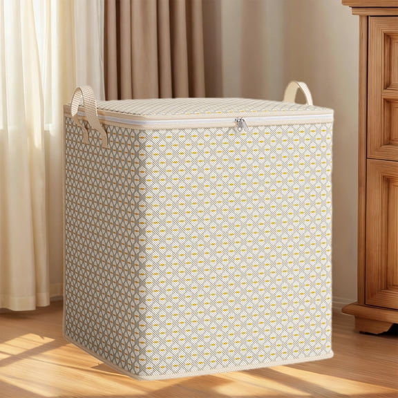Extra Large Heavy-Duty Storage Box with Lid for Clothes and Home Organization, Reinforced Corrugated Plastic Moving Bin with Stackable Design, Multiple Capacity Options