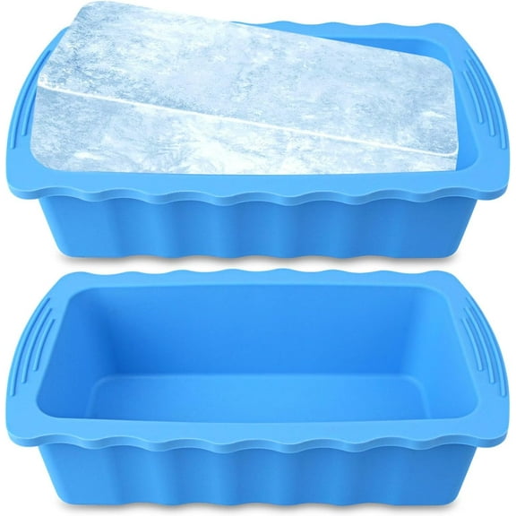 Extra Large Ice Block Molds, 6LB Giant Ice Cube Molds for Plunge Lab, Ice Container for Freezer, Thickened and Reinforced Silicone Ice Tray, Cold Plunge Tub Accessories