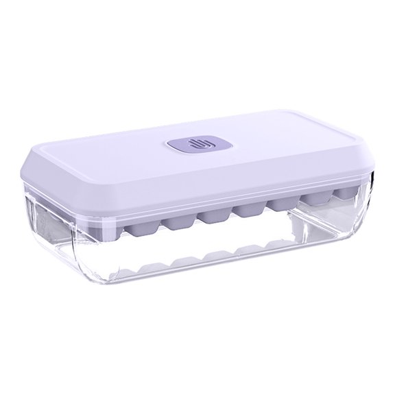 Extra Large Ice Cube Trays Set of 24 - Quick Fill Silicone Ice Molds with Secure Lids - Non-Stick, BPA-Free & Space-Saving Design for Freezer