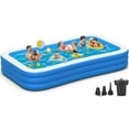Extra Large Inflatable Swimming OIF8 Pool with Pump,Blow Up Inflatable