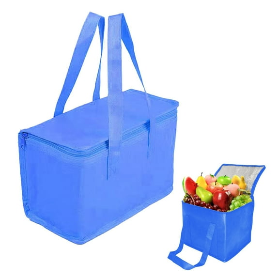 Extra Large Insulated Food Delivery Bag, 60LBS Weight-Bearing Cooler Bag for Doordash, Catering, Keeps Food Hot/Cold, Durable Zippers, Reusable Thermal Bag