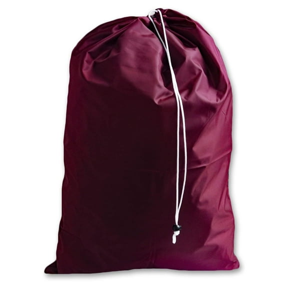Extra Large Jumbo Laundry Bag with Drawstring, Color: Burgundy