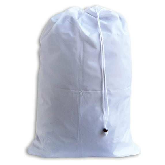 Extra Large Jumbo Laundry Bag with Drawstring, Color: White, Size: 44.5 x 28.5