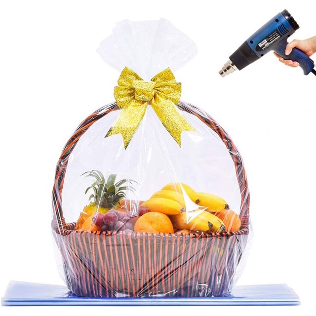 Extra Large Jumbo Shrink Wrap Bags Cellophane Bags for Gift Baskets