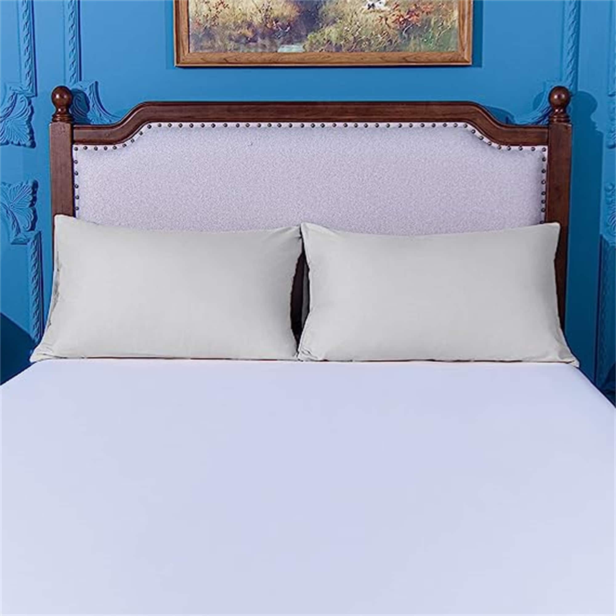 Extra Large King Pillowcases Set King (20" x 40") Light Grey