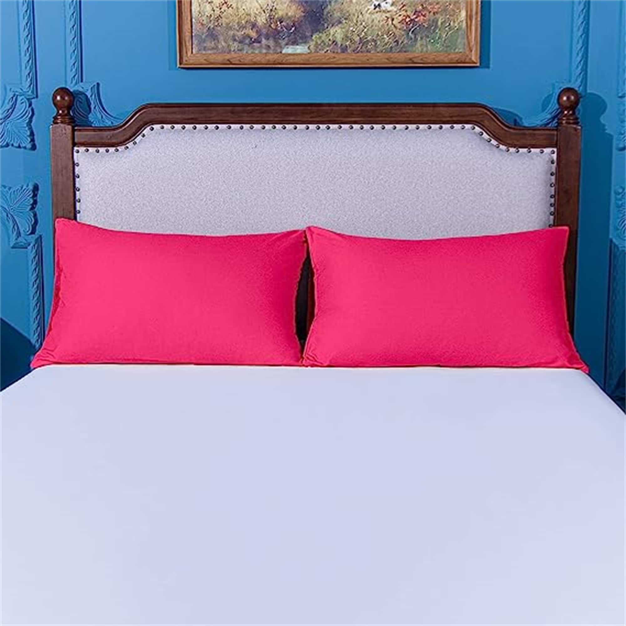 Extra Large King Pillowcases Set King (20" x 40") Magenta