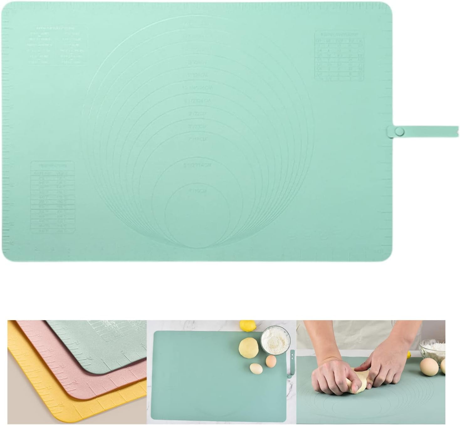 Set of 3 Cast Mats Multifunctional Premium Silicone Place Mats Clean Large  Silicone Film with 3 Silicone Brushes for Crafts 30 cm x 40 cm (Pink, Blue,  Light Green) : : Fashion
