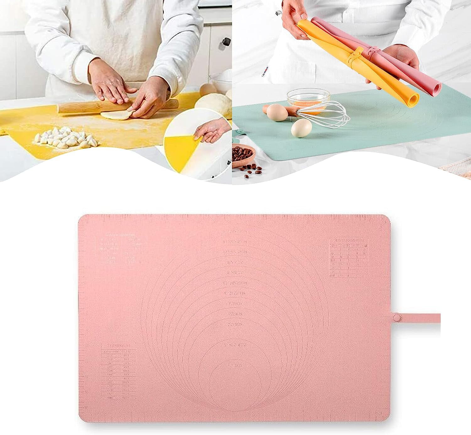  Extra Large Kitchen Silicone Pad,Non-stick Baking Mat