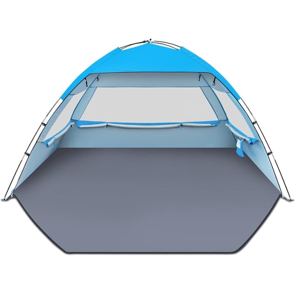Extra Large LASDAD Beach Tent Sun Shelter with UPF 50 Plus UV Protection