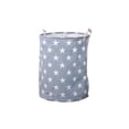 thumbnail image 1 of Extra Large Laundry Hamper Basket, 13.7x17.7 Inch Collapsible Storage Bin with Handles for Clothes Toys Blankets, Washable Fabric Blue, 1 of 9