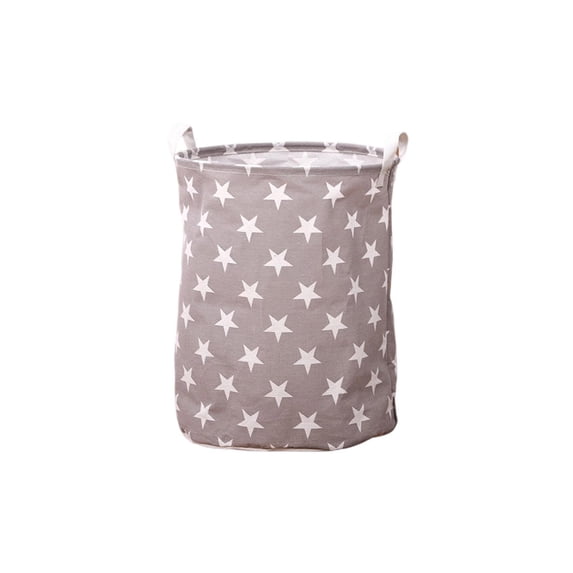 Extra Large Laundry Hamper Basket, 13.7x17.7 Inch Collapsible Storage Bin with Handles for Clothes Toys Blankets, Washable Fabric Gray