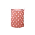 thumbnail image 1 of Extra Large Laundry Hamper Basket, 13.7x17.7 Inch Collapsible Storage Bin with Handles for Clothes Toys Blankets, Washable Fabric Pink, 1 of 9