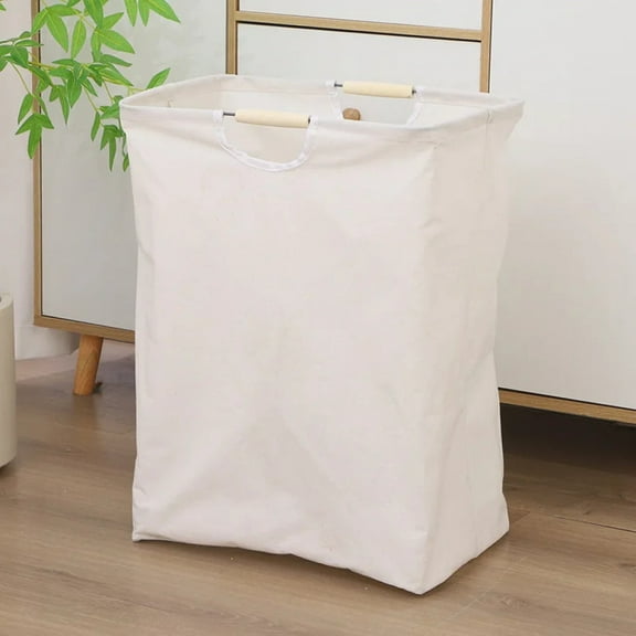Extra-Large Laundry Hamper with Handles - Freestanding, Tall Dirty Clothes Basket for Bedroom, Bathroom, Dorm - Laundry Baskets
