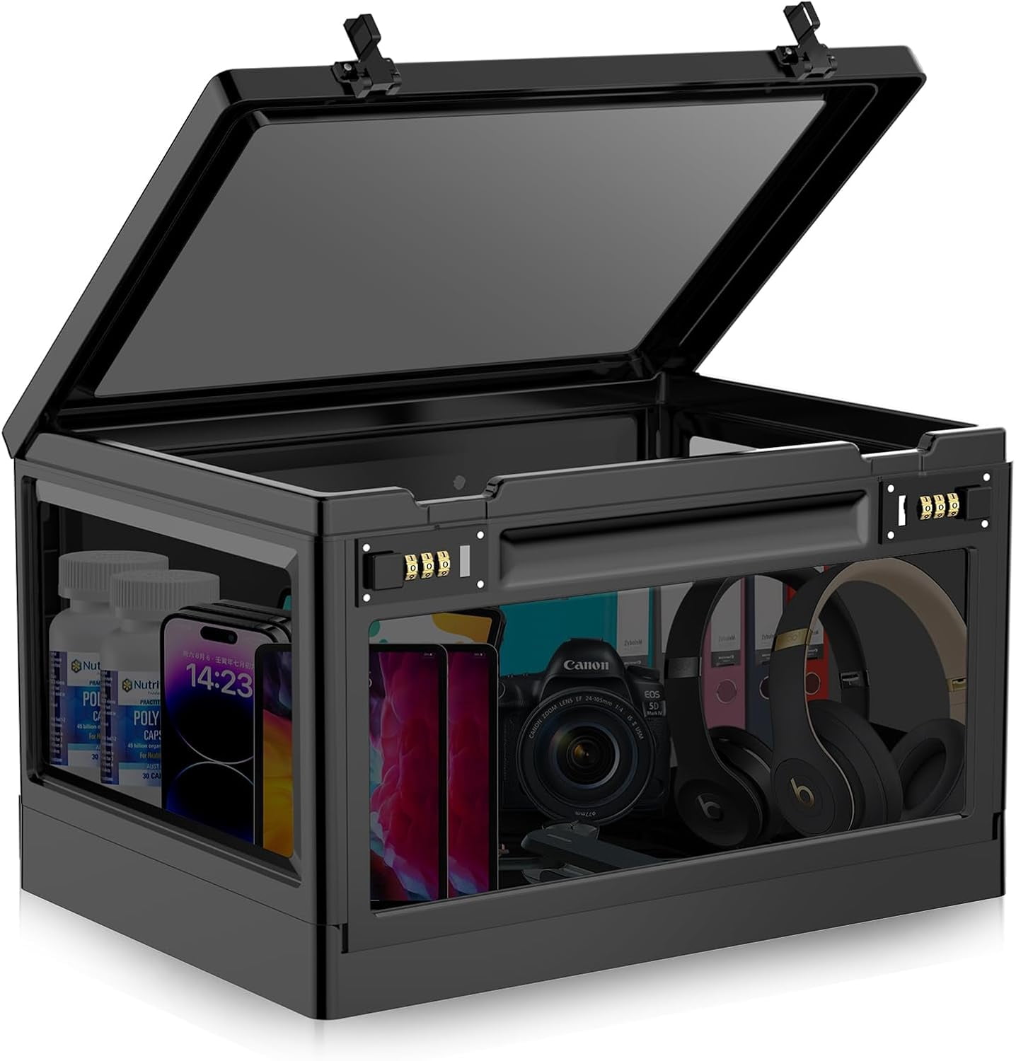 Extra Large Lock Box for Medication Safe, Medicine Lockable Storage Box ...
