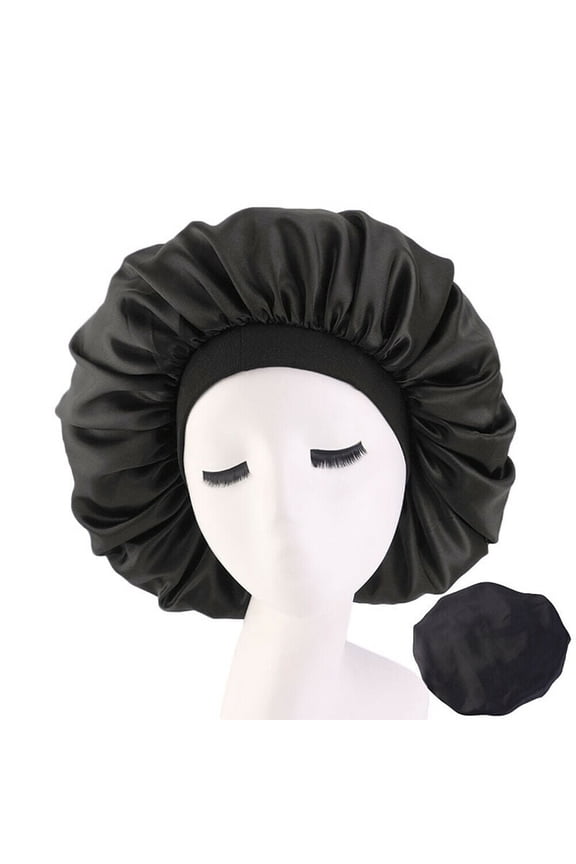 Extra Large Long Hair Care Satin Bonnet Cap Night Sleep Hat Head Wrap Cover