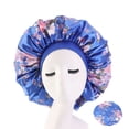 thumbnail image 1 of Extra Large Long Hair Care Satin Bonnet Cap Night Sleep Hat Head Wrap Cover, 1 of 5