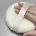 thumbnail image 1 of Extra Large Loose Powder Cushion Puff, White A, 1 Pcpowder Puff 5.1Inch Large Loose Powder Puff for Body Powder Ultra Soft Washable Velour Fluffy Body Powder Puffs with Ribbon, Eas Makeup Organizers, 1 of 7