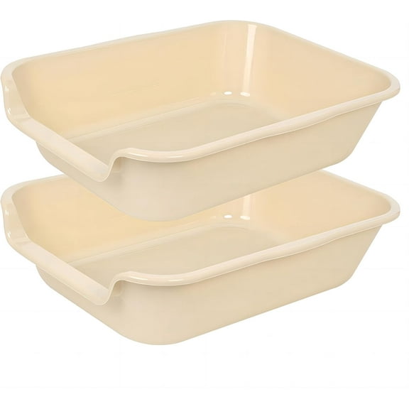 Extra Large Low Entry Cat Litter Box Tray ABS Material 20 Inch L x 15.5 Inch W