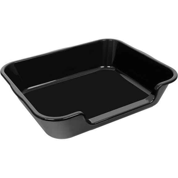 Extra Large Low Entry Dog Litter Box Pan Tray ABS Material Black 24" L x 20" W