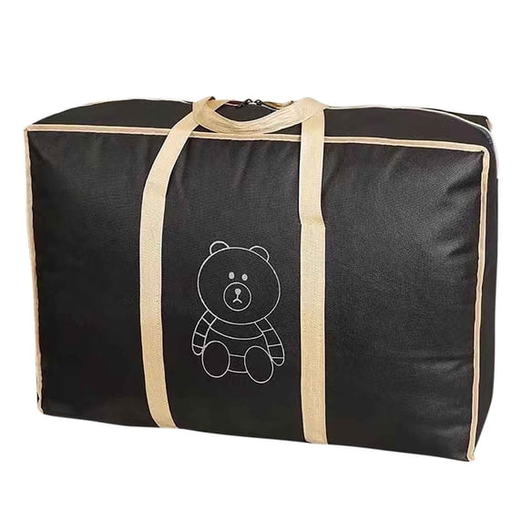 Extra Large Luggage Storage Bag for Moving & Travel | Waterproof Non-Woven Fabric Dorm Organizer for Clothes & Blankets | 1-Pack