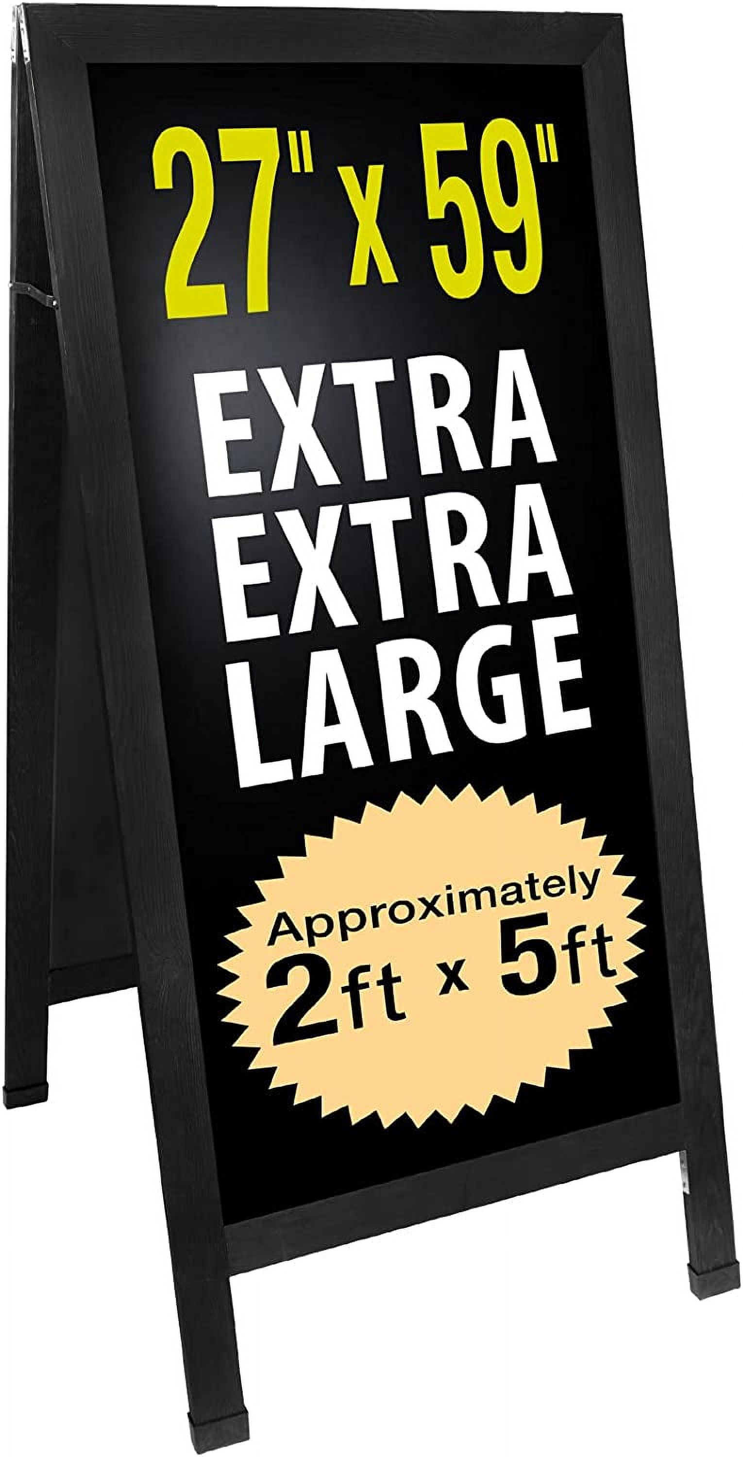 Extra Large Gigantic Sandwich Board Sidewalk Chalkboard Sign