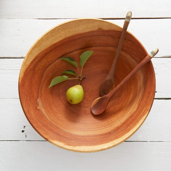 Extra Large Mahogany Salad Bowl