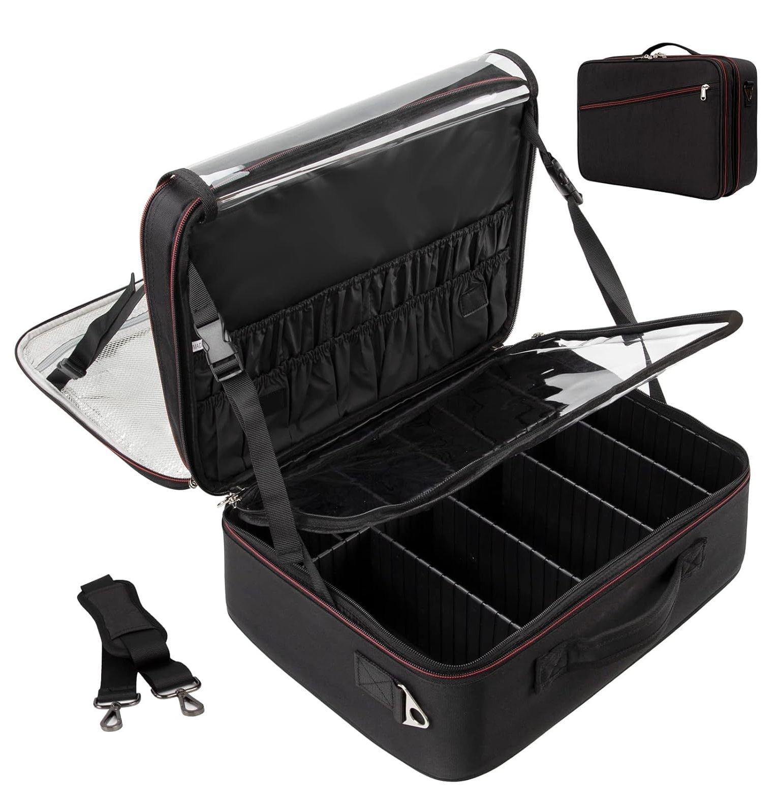 Extra Large Makeup Case, Makeup Bag Organizer Travel Cosmetic Case Portable Artist Storage Bag