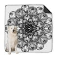 thumbnail image 1 of Extra Large Mandala Print Pet Pads, 72" x72" Washable Dog Potty Mat, Non-Slip Backing for Floors and Crates, Reusable Design, 1 of 8