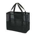 thumbnail image 1 of Extra Large Mesh Beach Bag with Pockets Lightweight Foldable Tote for Pool Swim Vacation Essentials Cruise Must Haves Waterproof Travel Carry All for Women & Family, 1 of 4