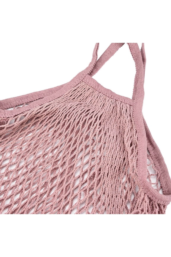 Extra Large Mesh Produce Bags 3-Pack - Reusable Grocery Shopping Bags for Fruits/Vegetables with Drawstring (15"x12") - Washable Eco Friendly Market Totes
