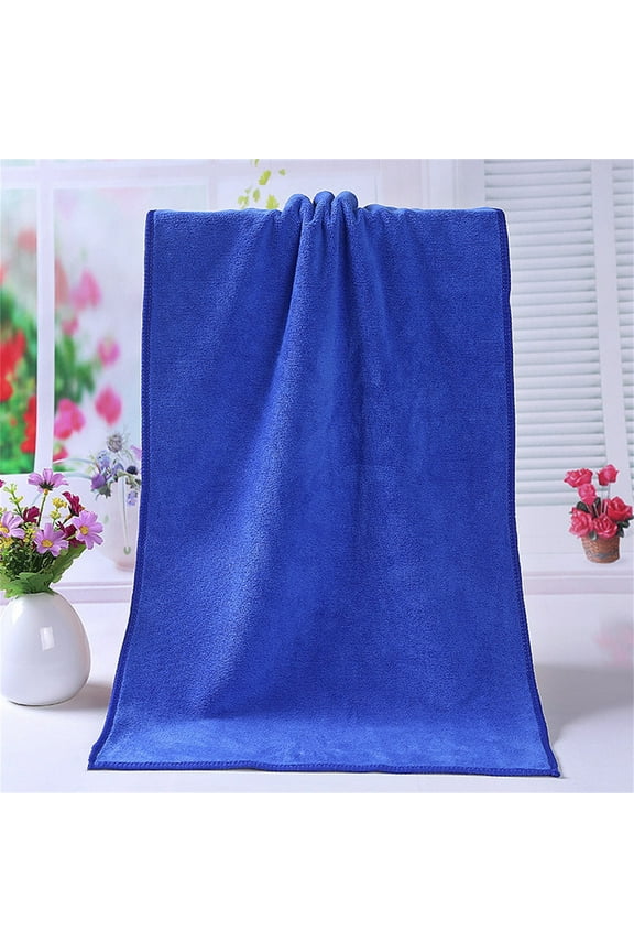 Extra Large Microfiber Bath Towel - Super Absorbent & Quick Dry, 35x75cm, Ultra Soft for Adults, Hotel & Spa Quality,Blue