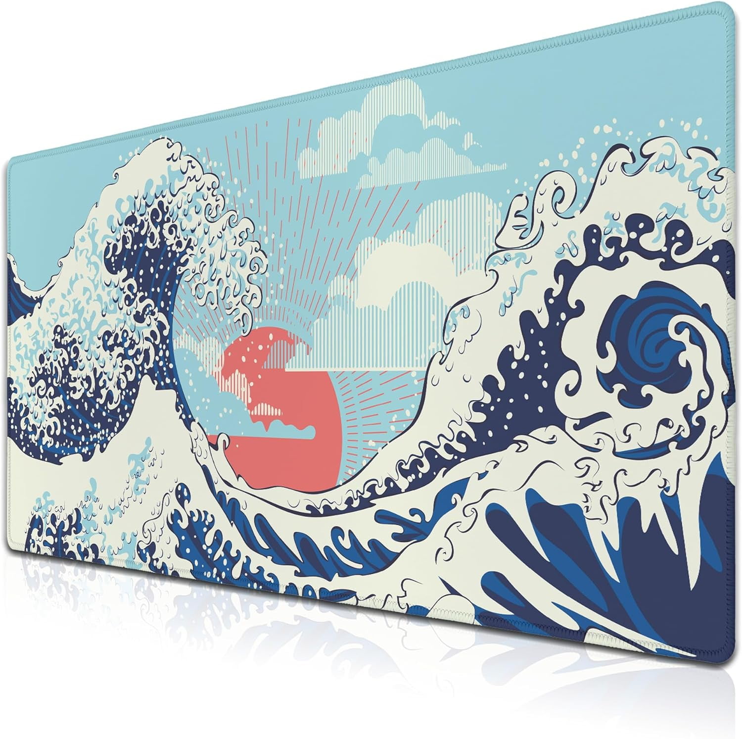 Extra large mouse pad blue xxl mousepad big mouse pads office desk