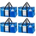 Extra Large Moving Bags, 4 Pack Heavy Duty Totes For Storage with