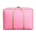 thumbnail image 1 of Extra Large Moving Bags Heavy Duty Packing Tote for Clothes Luggage Spun Cloth Storage Organizer Small Pink, 1 of 7