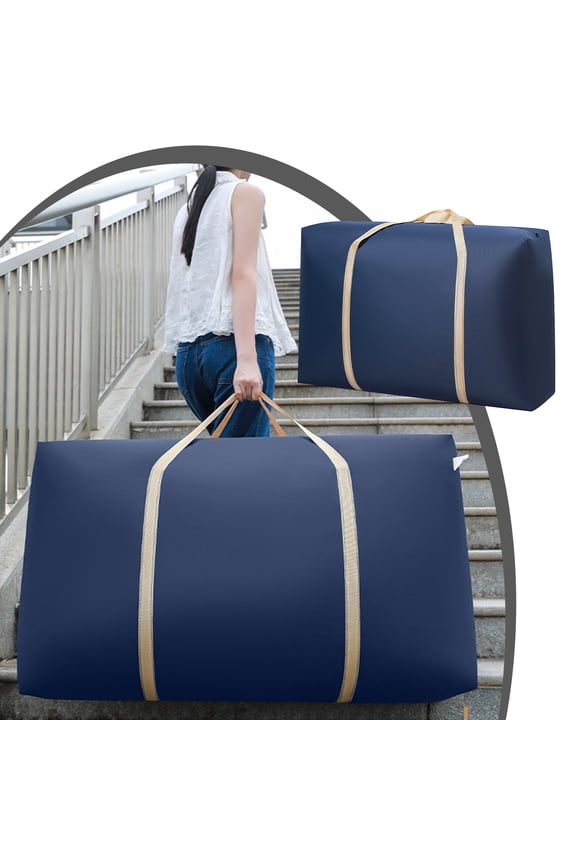 Extra Large Moving Bags with Strong Zippers & Carrying Handles,Storage Bag Multipurpose Duty Laundry Bag For Damp Proof Luggage Suitcase Clothes Comforters Furniture Blankets Cover Washable