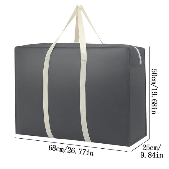 Extra Large Moving Bags with Strong Zippers & Carrying Handles, Storage Bags Storage Organizer for Clothes, Moving Supplies, Space Saving, Oversized Storage Bag Organizer for Moving, Traveling (1PCS)